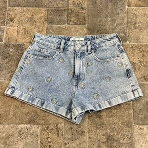 Pacsun Embroidered Daisy Mom Shorts 🌼